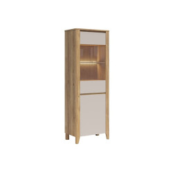Witryna Sawira II 70 cm z 2 drzwiami dab mauvella/kaszmir