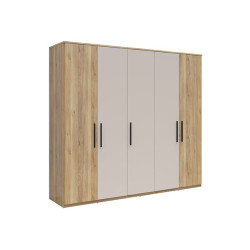 Szafa pieciodrzwiowa Tabina 250 cm dab mauvella/kaszmir
