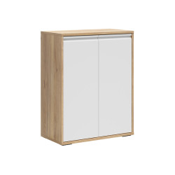 Szafka Reserve 80 cm z 2 drzwiami dab mauvella/bialy