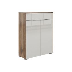 Komoda Nevada 81 cm z 2 drzwiami i szuflada dab flagstaff ciemny