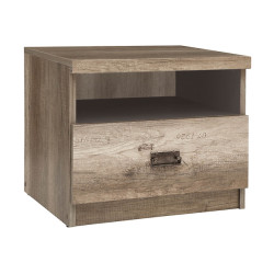 Szafka nocna Malcolm 50 cm z szuflada dab canyon monument nadruk
