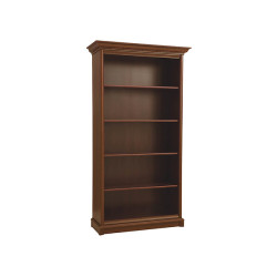 Regal Kent 110 cm z 4 polkami kasztan