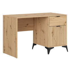 Biurko Lamea 120 cm z drzwiami i szuflada dab artisan