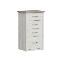 Komoda Luca Baby 60 cm z 4 szufladami modrzew sibiu jasny