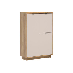 Regal Dalva 96 cm z 3 drzwiami dab mauvella/kaszmir