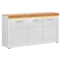 Komoda Horton 170 cm trzydrzwiowa bialy polsyk