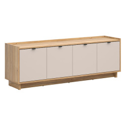 Szafka Dalva 174 cm z 4 drzwiami dab mauvella/kaszmir