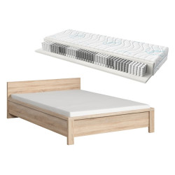 _ozko Kaspian dab sonoma z materacem Merida 140x200