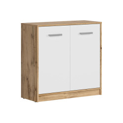 Szafka Matos 80 cm dwudrzwiowa dab wotan/bialy