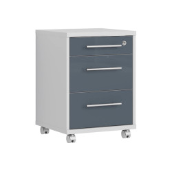 Kontenerek Office Lux 40 cm z jasny szary/grafit