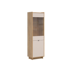 Witryna Dalva 60 cm z 2 drzwiami dab mauvella/kaszmir