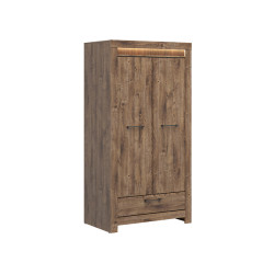 Szafa dwudrzwiowa Torin 102 cm z szuflada dab ribbeck braz