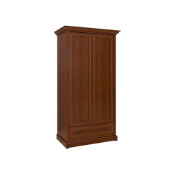 Szafa dwudrzwiowa Kent 110 cm z szuflada kasztan