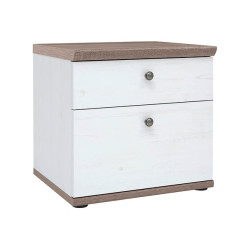 Szafka nocna Stockholm 48 cm z szufladami sosna andersen biala