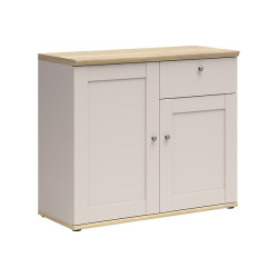 Komoda Stockholm 103 cm z 2 drzwiami i szuflada kaszmir/dab mauvella