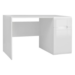 Biurko Azteca Trio 120 cm z drzwiami i szufladami bialy