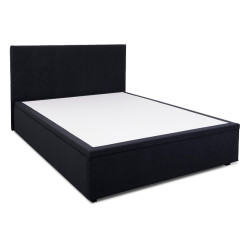 _ozko Bellano B 160x200 ze stelazem i pojemnikiem tapicerowane czarne