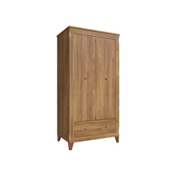 Szafa dwudrzwiowa Bergen 102 cm z szuflada modrzew sibiu zloty