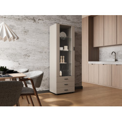 Witryna SOHO S1 kaszmir + czarny z LED