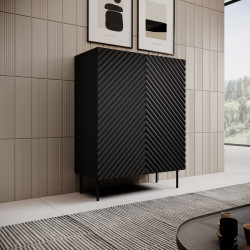 Regal ONDA 2D2S kolor czarny