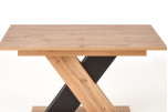 XARELTO stol rozkladany dab wotan - czarny (1p=1szt)