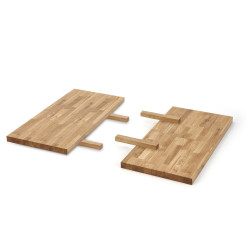 APEX & RADUS - przedluzka blatu 85x40 cm; drewno lite - debowe kolor: dab naturalny (1p=1kpl)