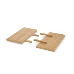 APEX & RADUS - przedluzka blatu 90x45 cm; MDF + okleina naturalna kolor: dab naturalny (1p=1kpl)